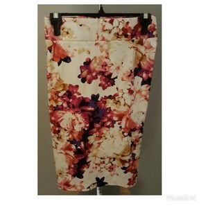 Floral Pencil Skirt
